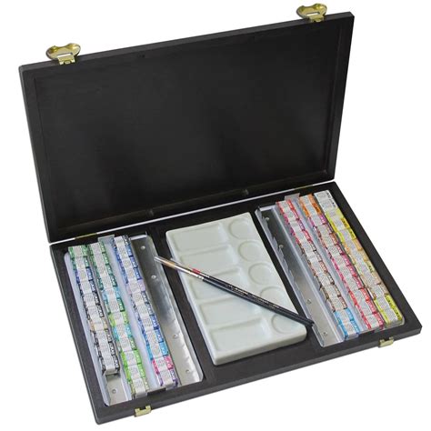 lukas metal half pan box|Lukas 1862 Aquarell Artists' Watercolor Paint Set of .